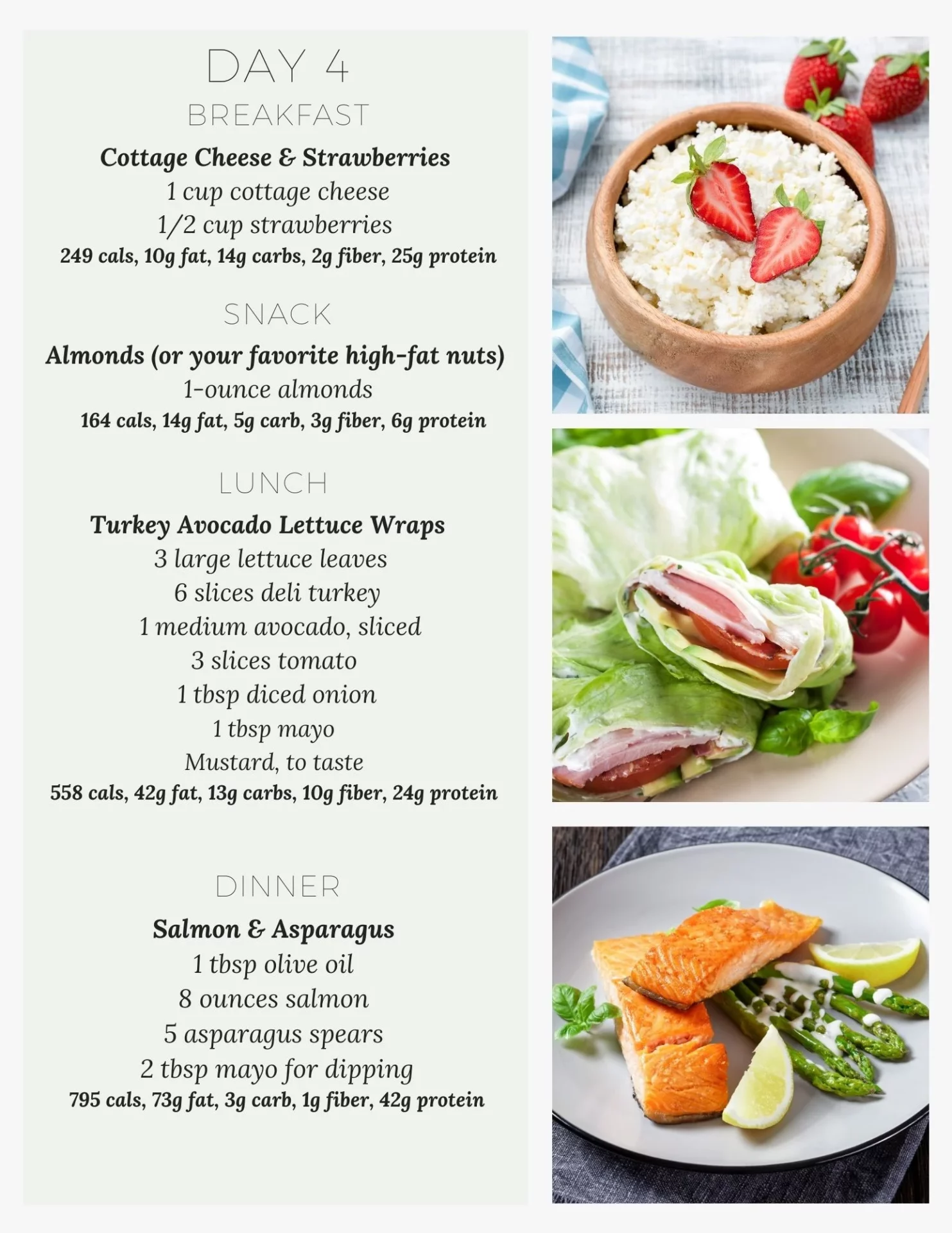 keto meal plan