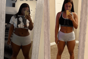 Jasmine Johnson before and after keto diet