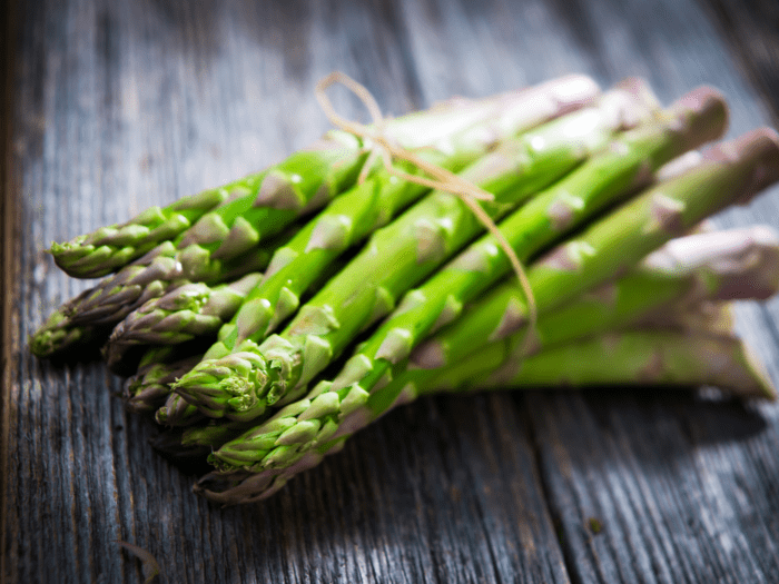 Bunch of keto asparagus