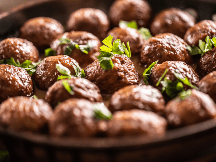 Keto winter recipe of meatballs