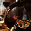 Pouring a low carb keto red wine