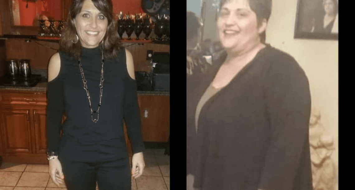Antonietta Vigliotti before and after losing weight on keto